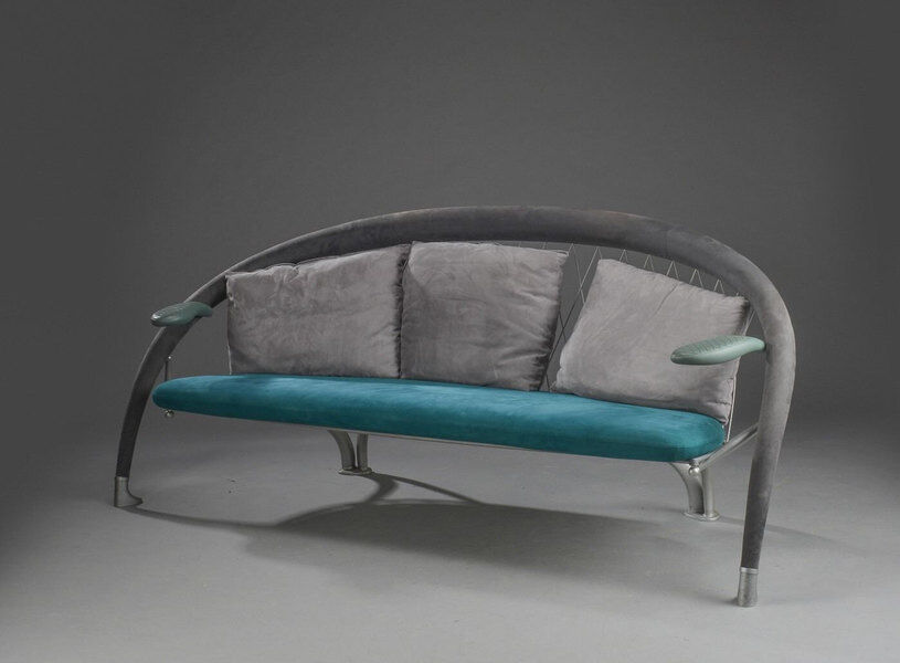 Italian Design 3 Seater Couch By Andrea Branzi For Cassina