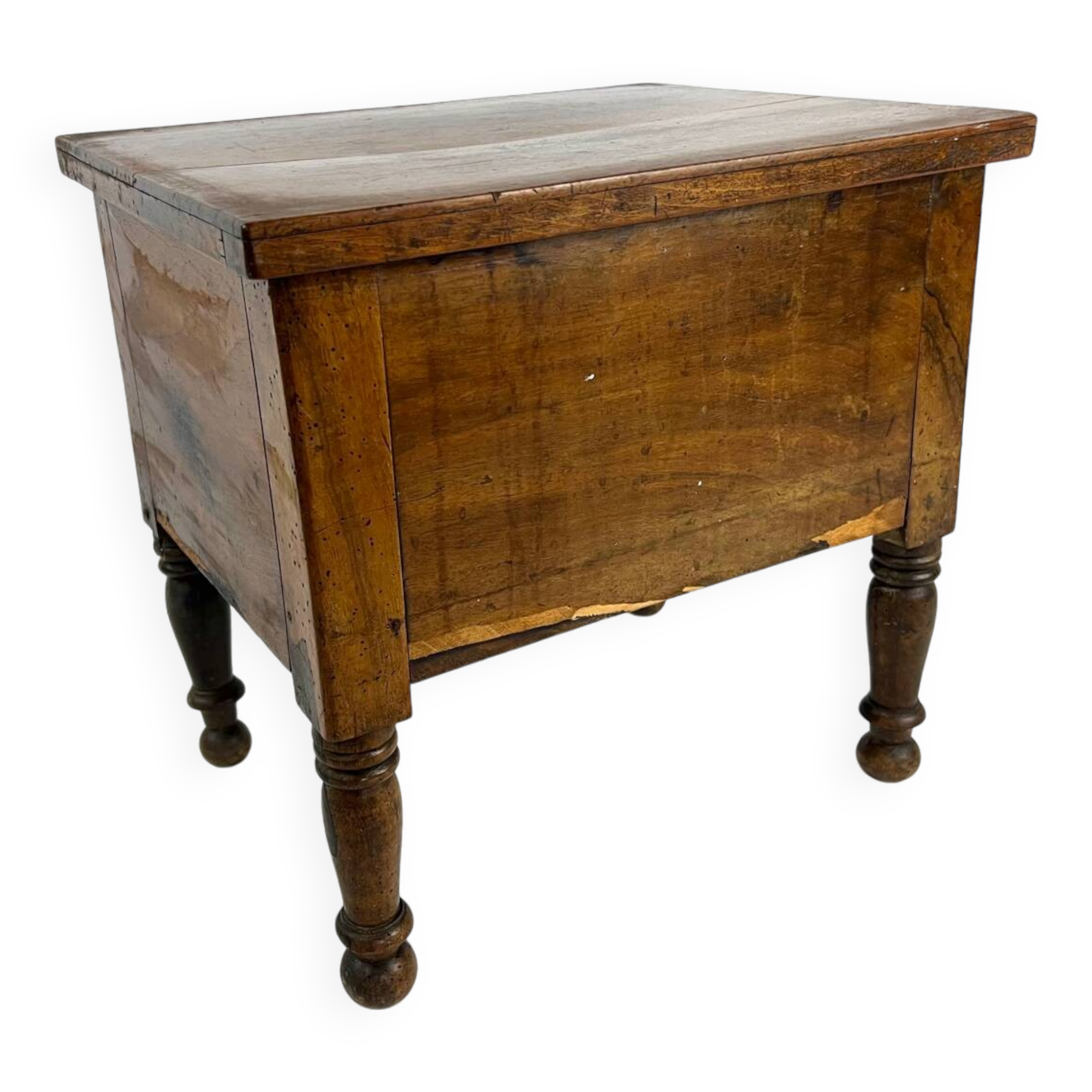 Wooden entrance trunk stool