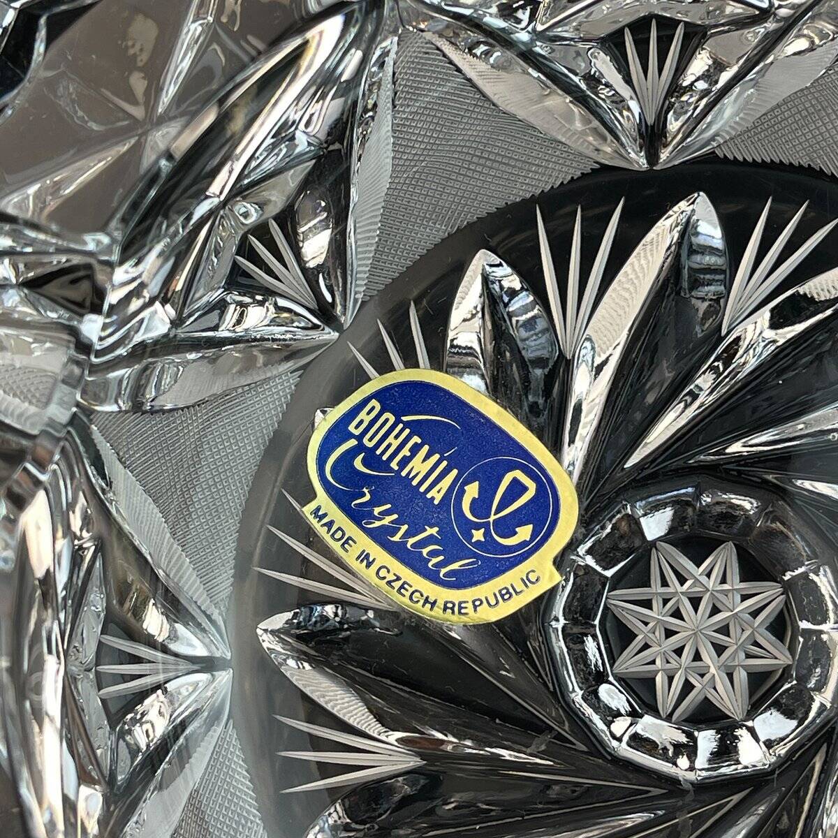 Bohemian glass ashtray by Bohemia Crystal, 1990s