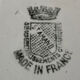 Flat faience plates from saint amand and hamage