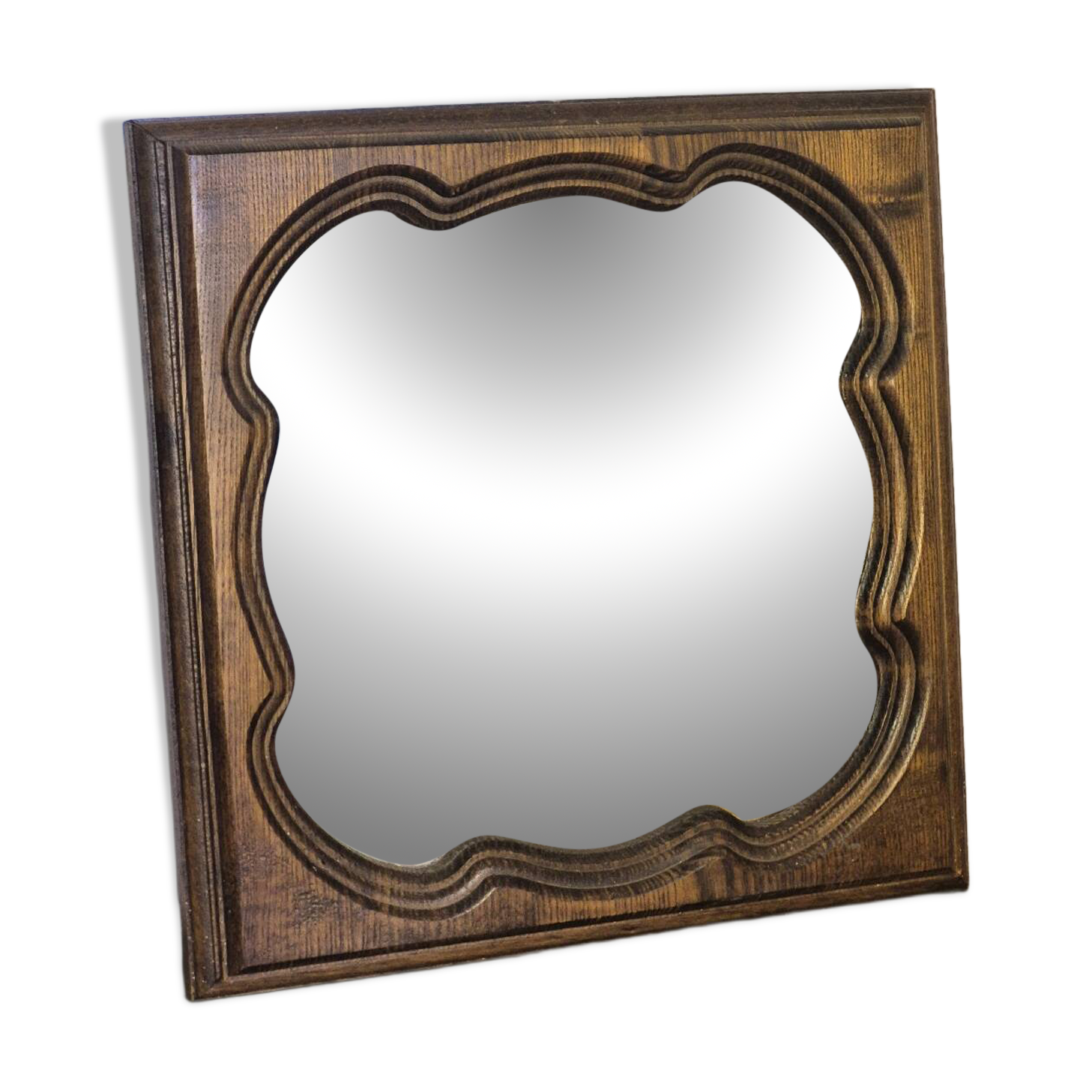 Wooden mirror