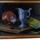 Still life in pastel, 19th century
