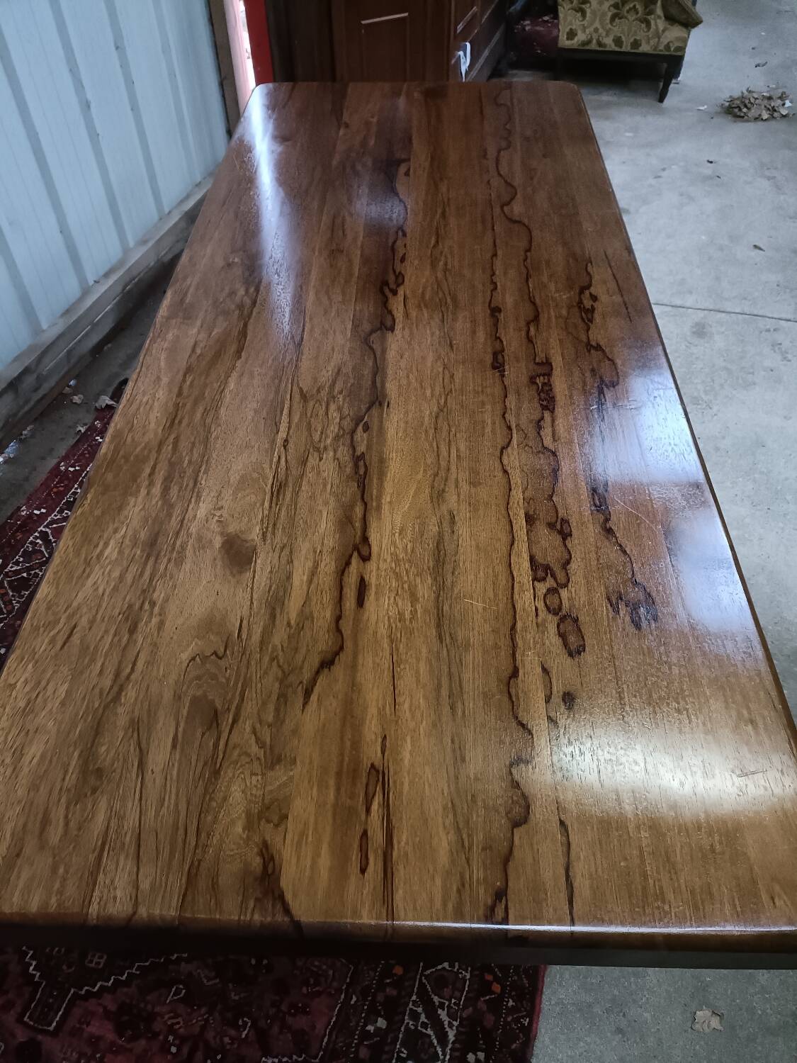 Solid wood monastery table