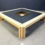 Vintage lacquer coffee table by Alain Delon for Maison Jansen, 1970s