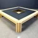 Vintage lacquer coffee table by Alain Delon for Maison Jansen, 1970s