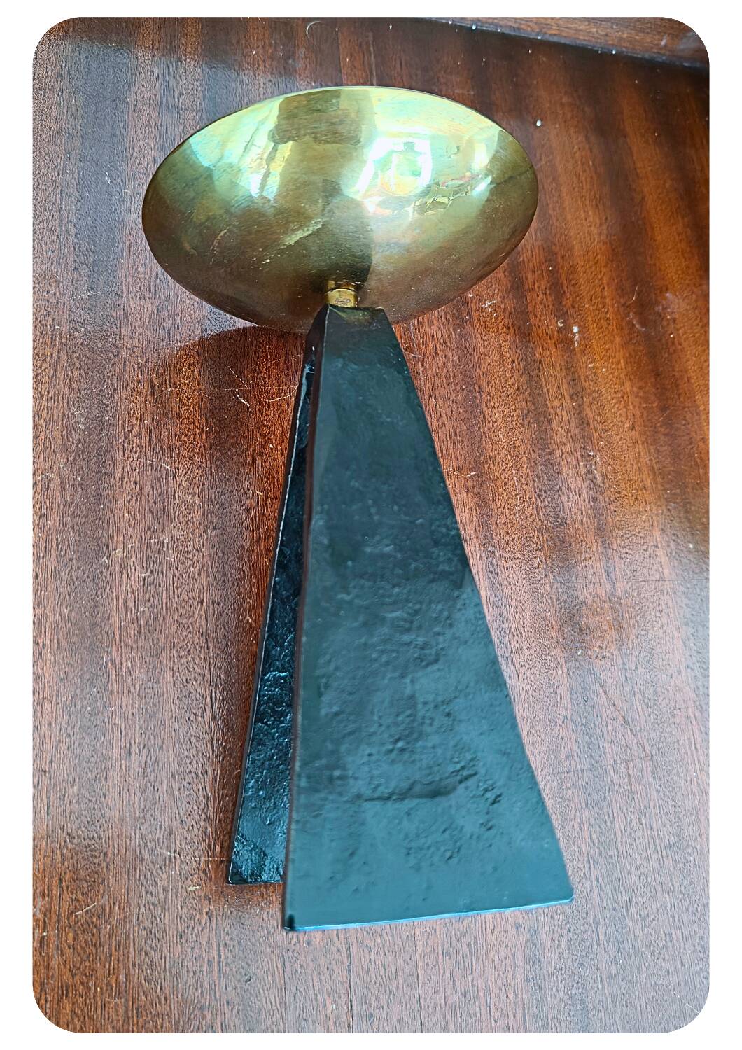 Mid-Century Modern Brutalist Candleholder