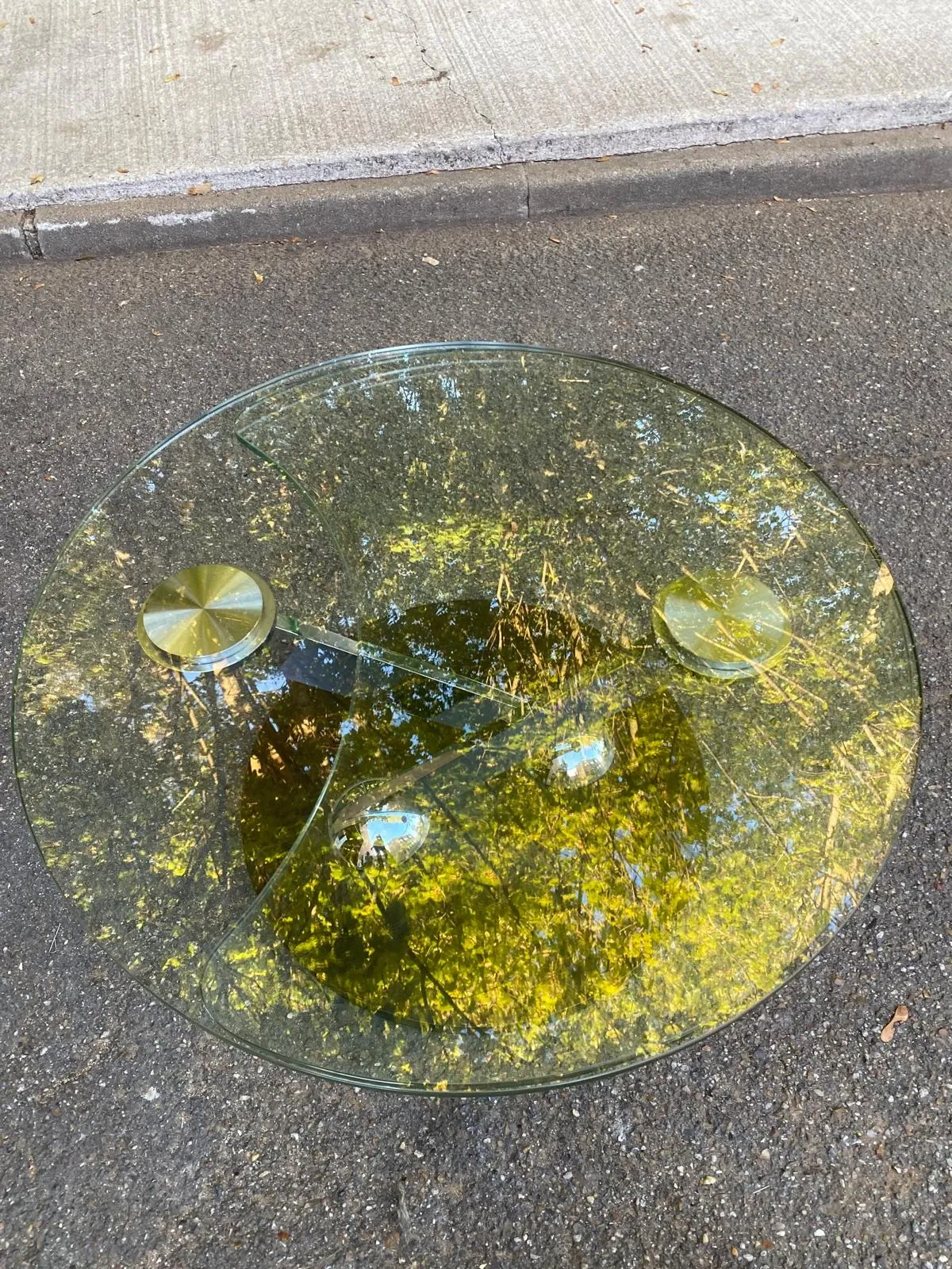Ricochet coffee table in glass Naos Italy La Casa Animata 1990