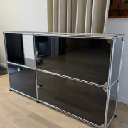 USM Haller commode in Graphite Black
