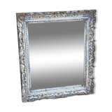 Carved wooden mirror