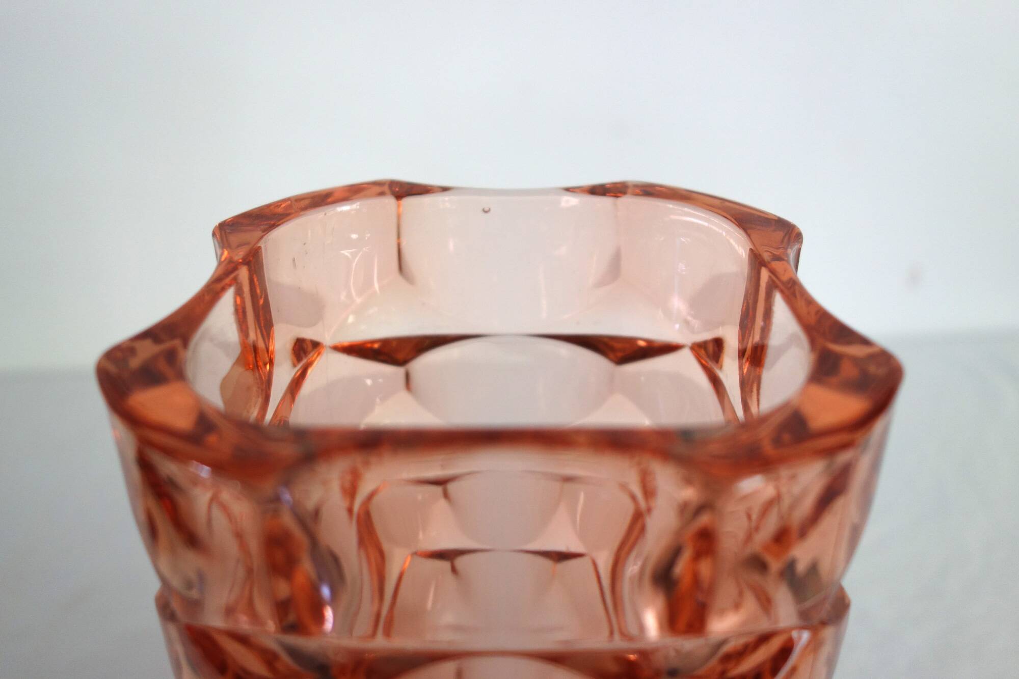 Vase en verre Rosaline, Luminarc, années 1970