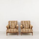 Pair of Louis XVI style armchairs