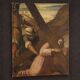 Antique Italian painting of the Way of the Cross, Ascent to Calvary