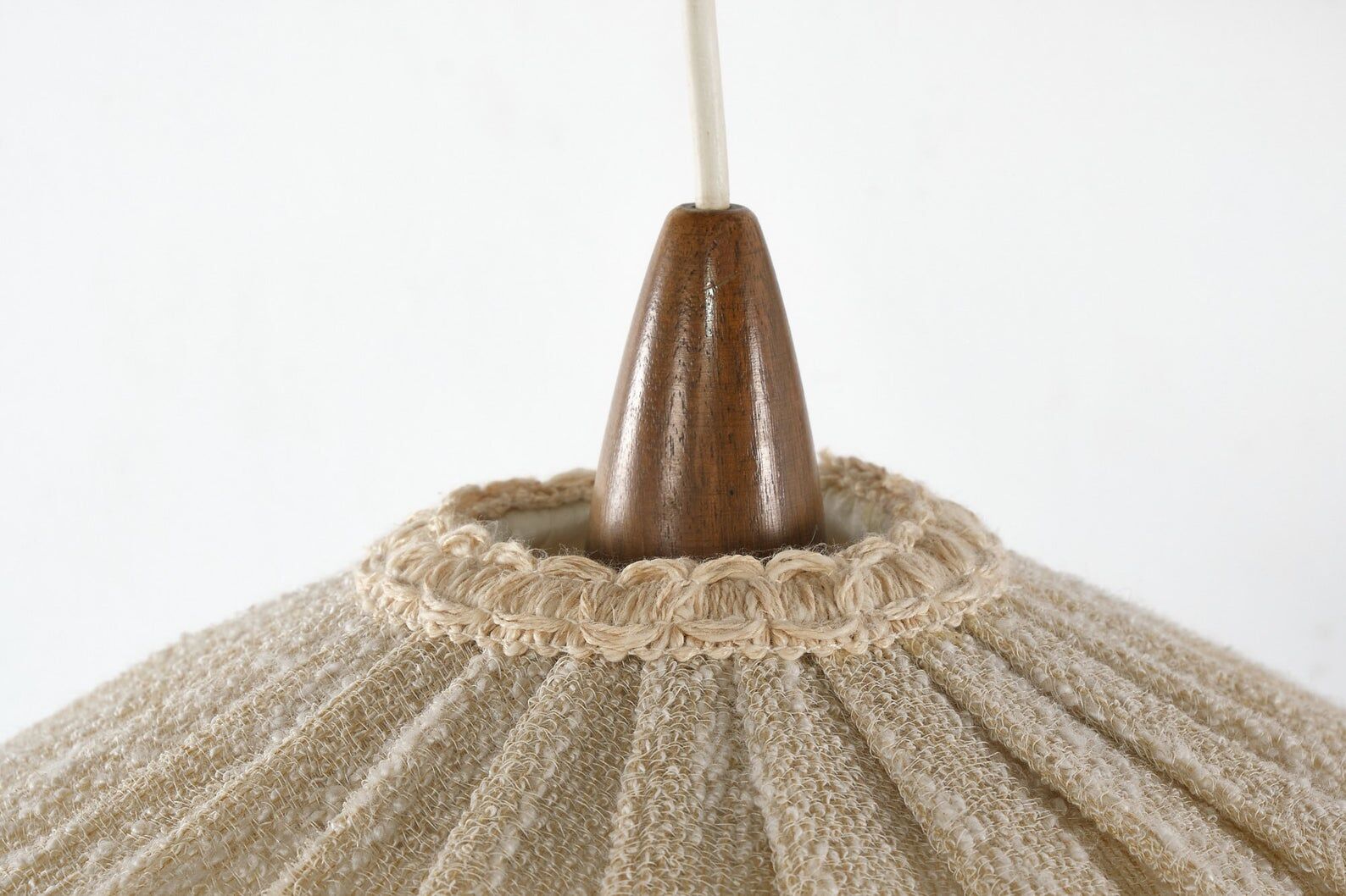 Vintage swivel applicator with Germany 1960s textile lampshade