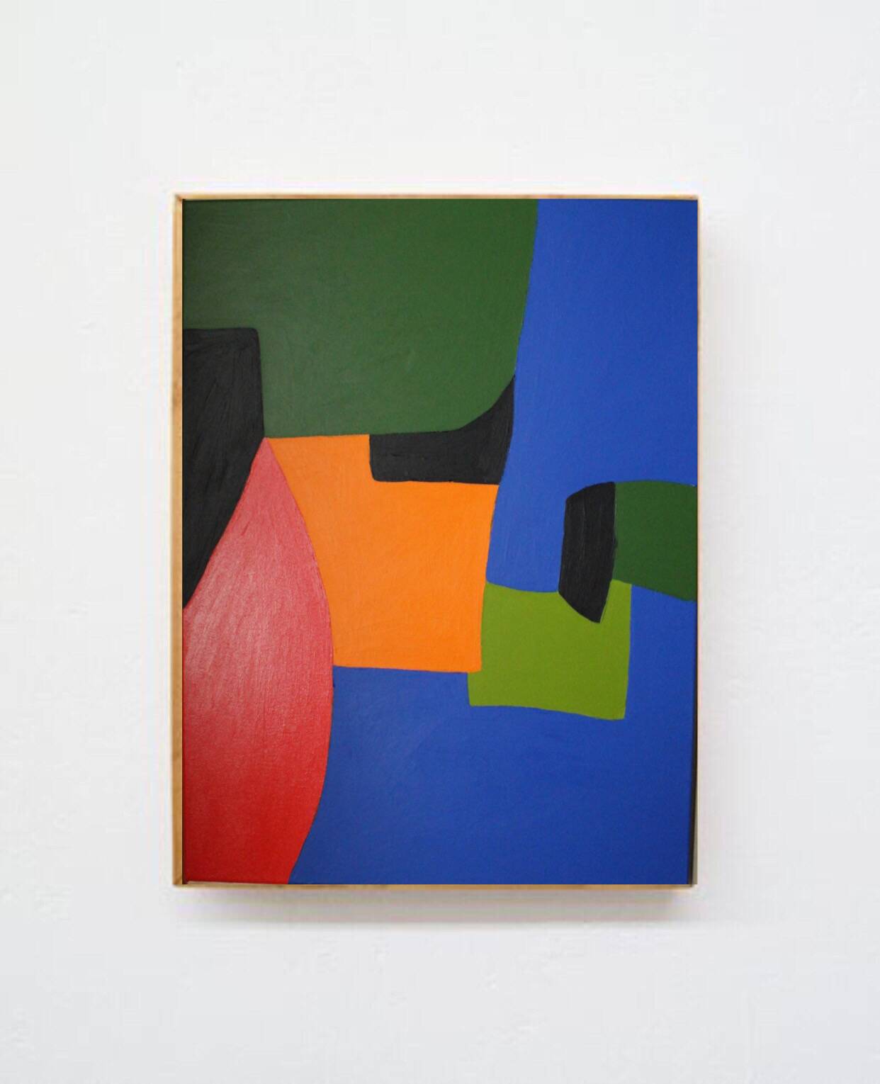 Colorful contemporary abstract on canvas