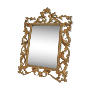 Miroir ancien en bronze avec motif