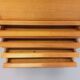 Vintage Guillerme and Chambron secretary desk in solid oak from the 50s and 60s
