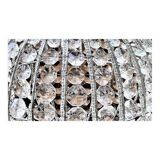 Ball shaped chandelier with hexagonal tassels and transparent pearls Vintage