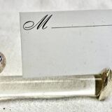 12 silver-plated metal duck knife rests with crystal.