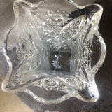 Vintage transparent glass vase