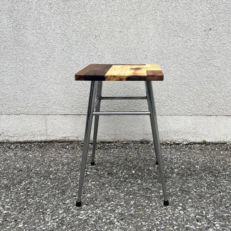 Vintage stool with an industrial spirit