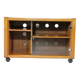 Buffet audio pour meuble phonographe design danois en teck, années 1960
