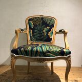Fauteuil cabriolet style Louis XV