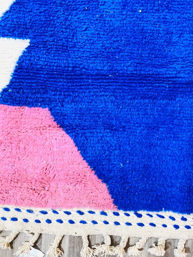 Tapis beni ouarine fait main traditionnel 250cmx150cm