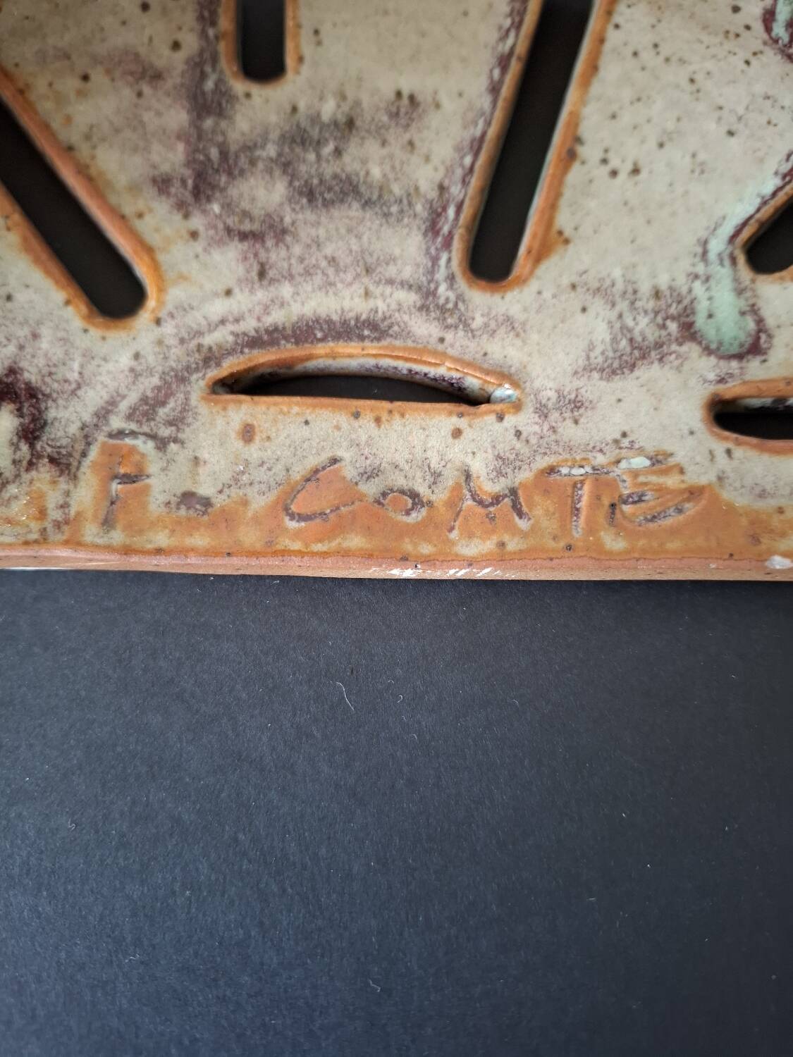 Ceramic wall light F.Comte