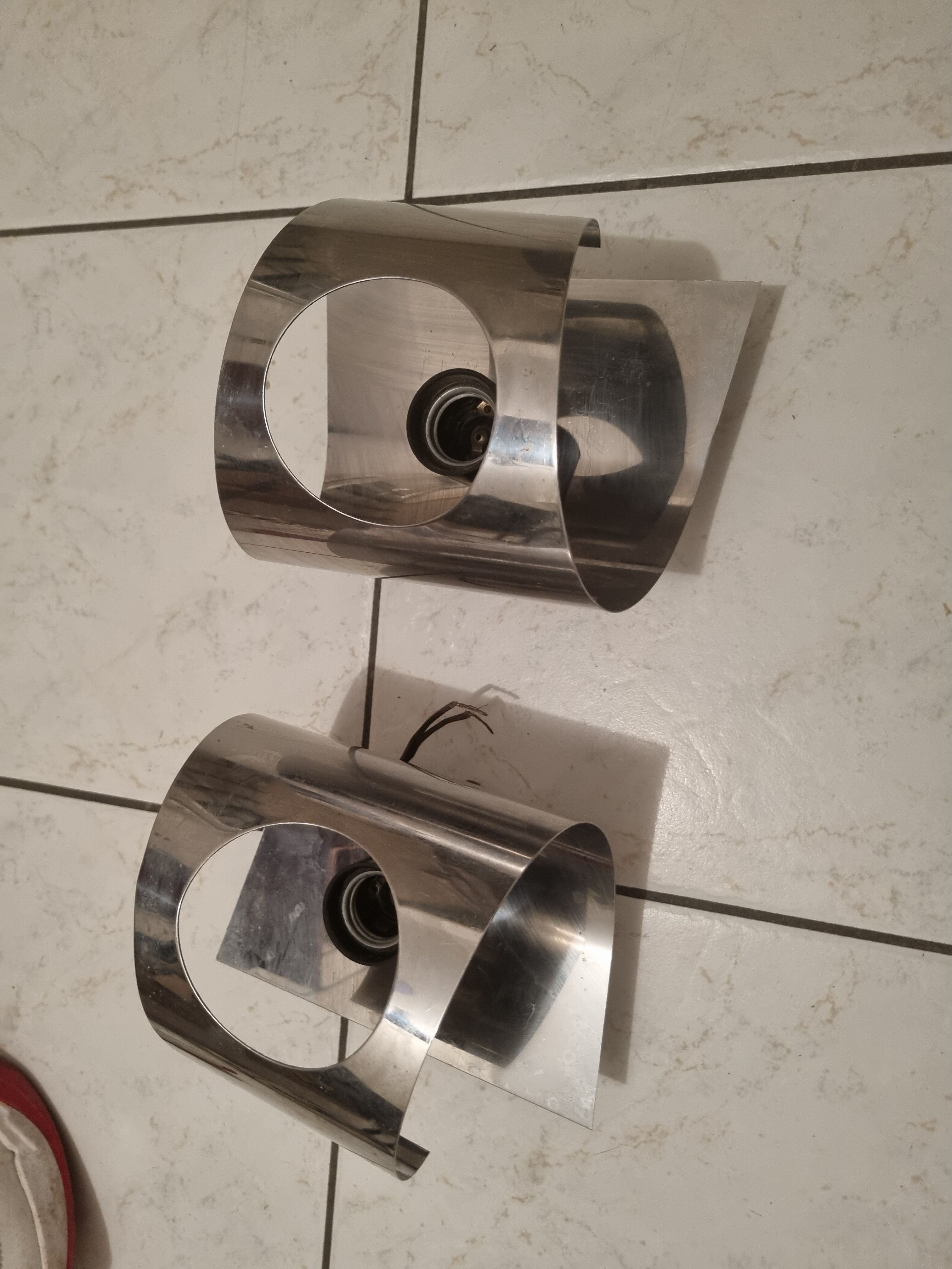 Pair of vintage wall lamps