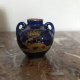 Small faience vase Blue of Tours