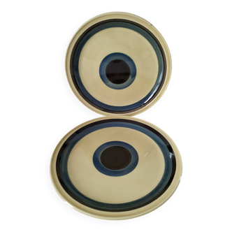 Two Gien flat plates – Djerba model (1970s)
