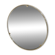 Italian 1960s solid brass wall mirror with original patina – Milan nightlife provenance