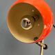 Mid-century orange eyeball space age desk lamp