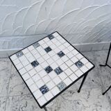 Pair of ceramic side tables