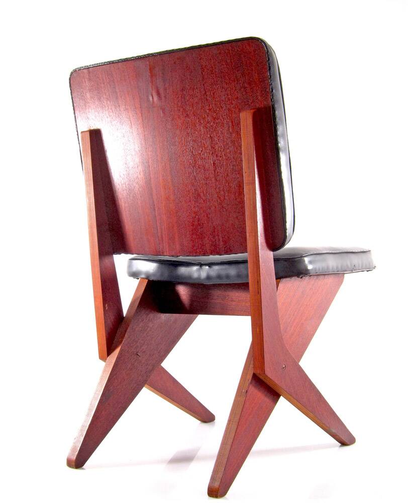 Pastoe FB 18 scissor fifties dining chair by Jan van Grunsven
