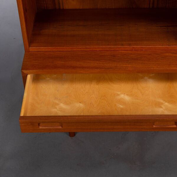 Enfilade et bibliothèque Deens Design modèle n° 26 en teck par Hundevad & Co, 1960s