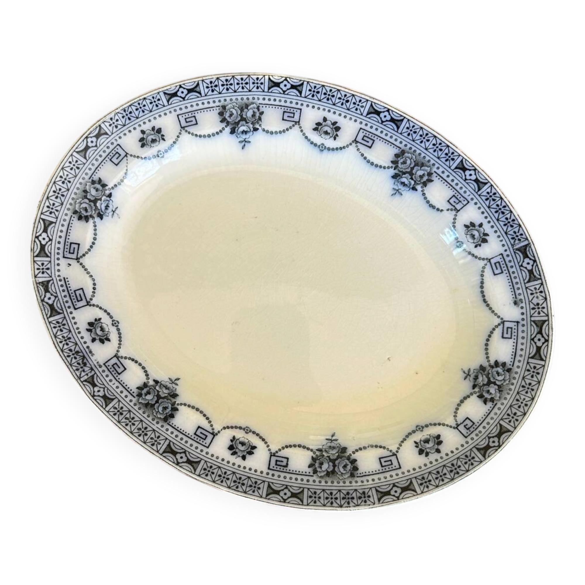 Oval English plate
