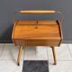 Sewing box on legs and wheels