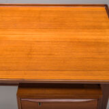 Danish teak desk by peter lovig nielsen for hedensted mobelfabrik, 1960