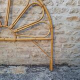 Bamboo and rattan headboard