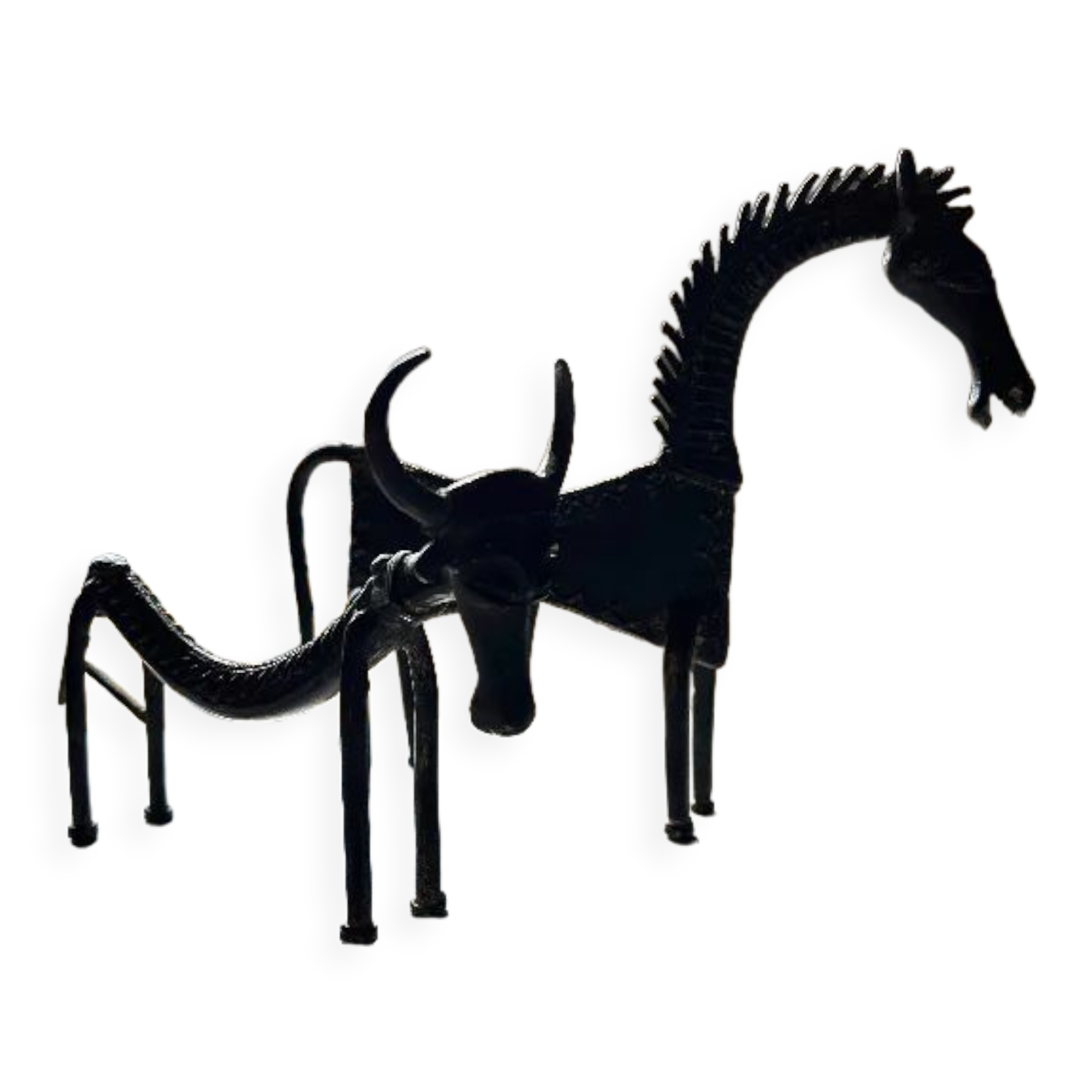 Ethnic figurines zoomorphic metal Orissa