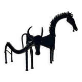 Ethnic figurines zoomorphic metal Orissa