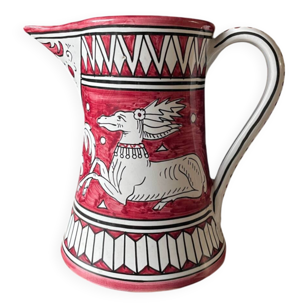 Céramique artisanale italienne Volpi Deruta signée