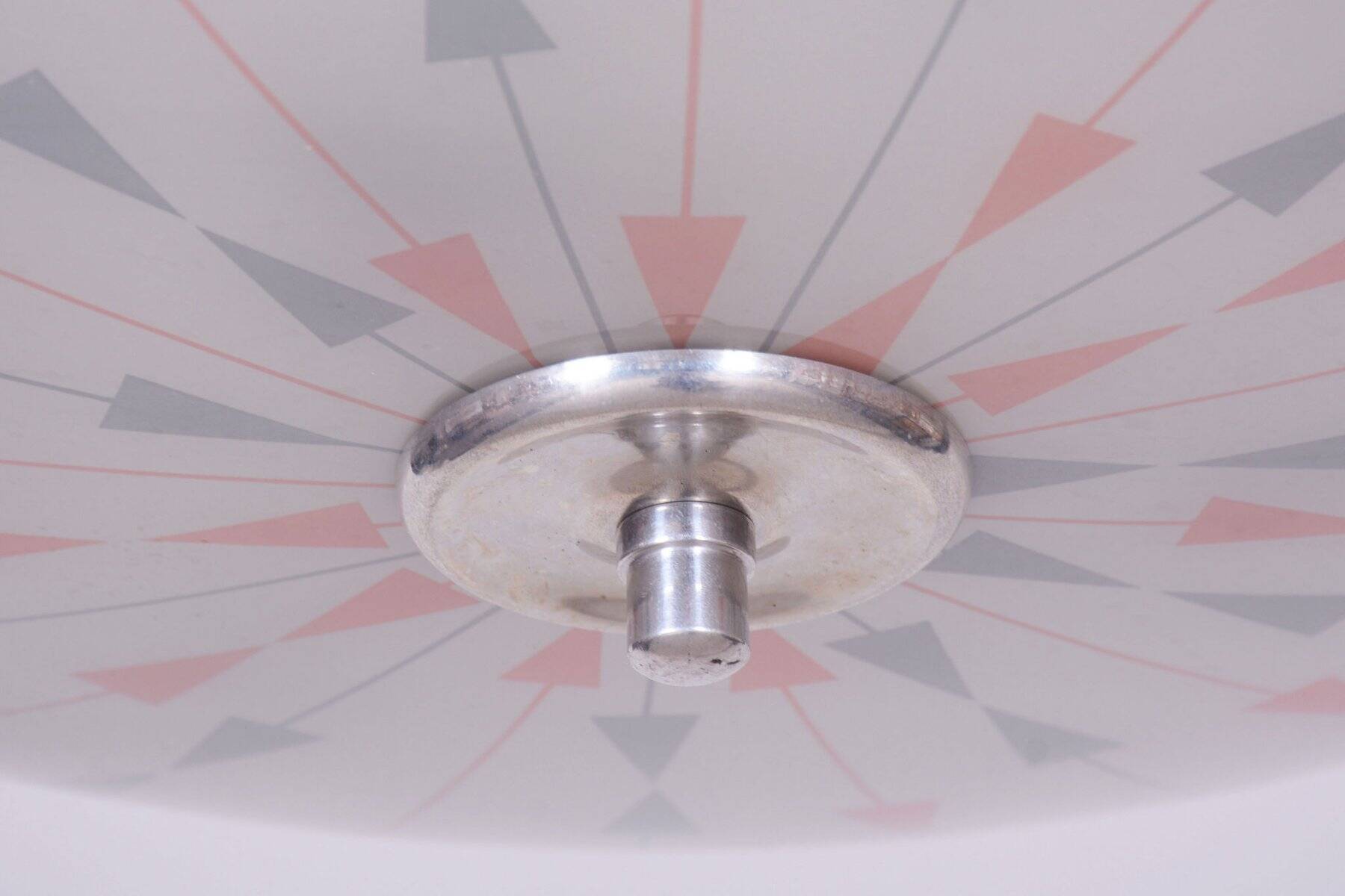 Mid-Century Chandelier in Chromed Steel by Napako, Czech, 1950s