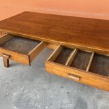 Farmhouse table Scandinavian brutalist dining table vintage 1960s legs com