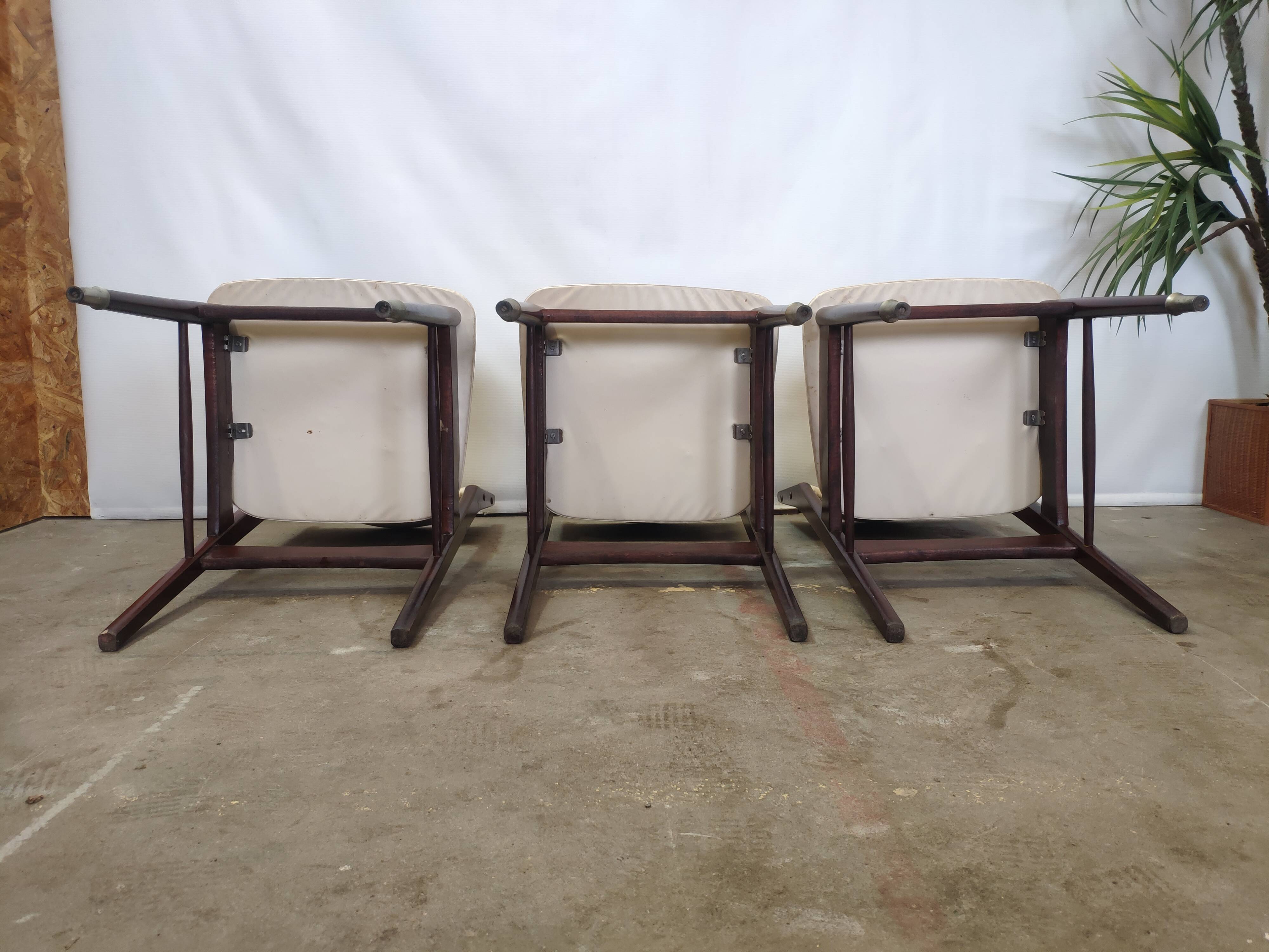Lot de 6 chaises vintage