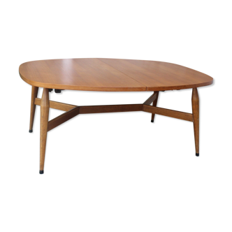 Scandinavian smorrebrod liftable coffee table