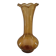 Vintage blown amber glass vase – corolla style