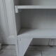 Bibliothèque vintage patinée gris perle