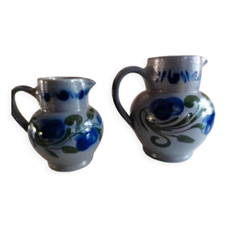 Set of 2 Alsatian pitchers